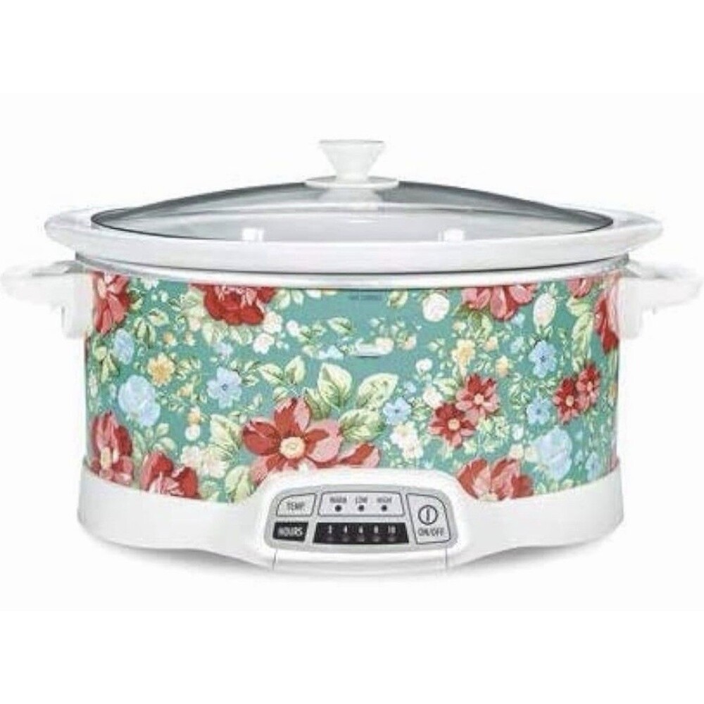 Pioneer Woman FRONTIER ROSE 7 Quart Slow Cooker Crock Pot New In Box
